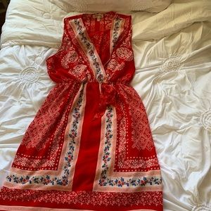 Mix Pattern Boho Dress